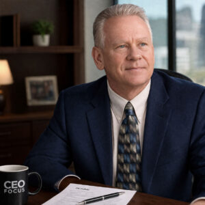 Professional portrait of executive coach Mike Struzik with a calm, confident expression in a business setting.